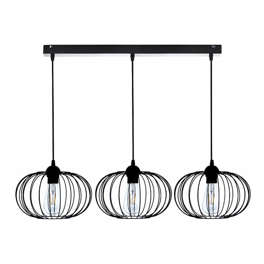 Lámpara colgante BOCCA 3xE27/60W/230V