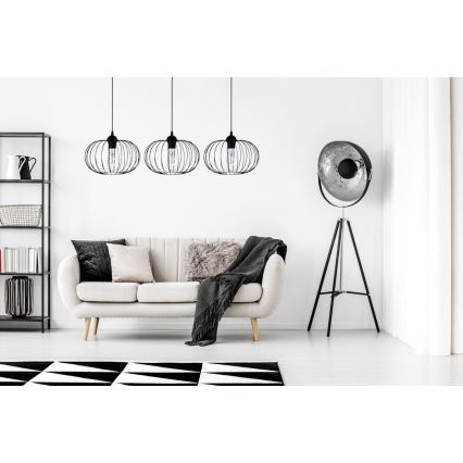 Lámpara colgante BOCCA 3xE27/60W/230V