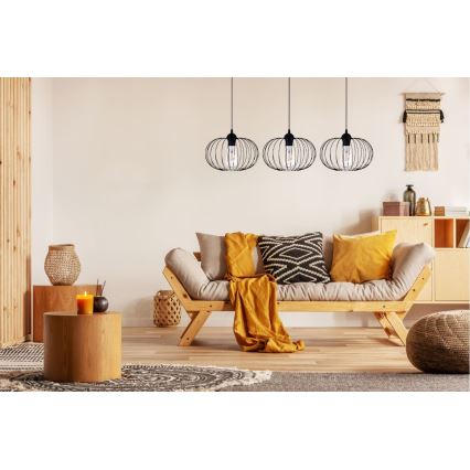 Lámpara colgante BOCCA 3xE27/60W/230V