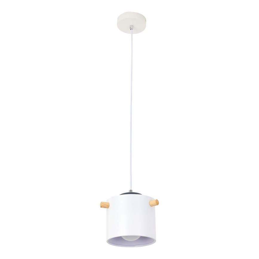 Lámpara colgante BODO 1xE27/60W/230V blanco