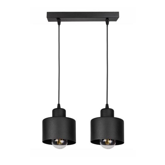 Lámpara colgante BODO 2xE27/60W/230V