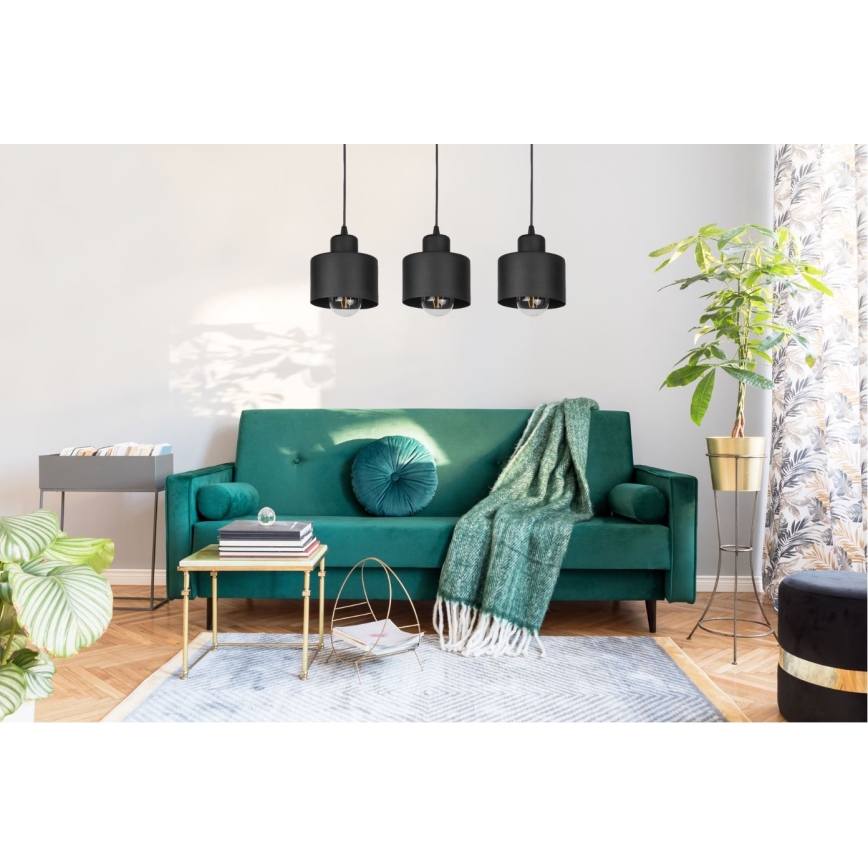 Lámpara colgante BODO 3xE27/60W/230V