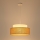 Lámpara colgante BOHO 1xE27/60W/230V blanco/beige
