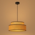 Lámpara colgante BOHO 1xE27/60W/230V diá. 40 cm beige