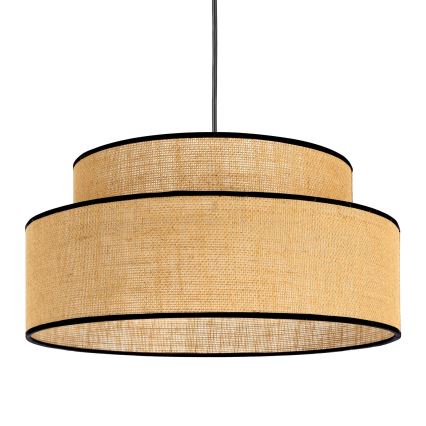 Lámpara colgante BOHO 1xE27/60W/230V diá. 40 cm beige