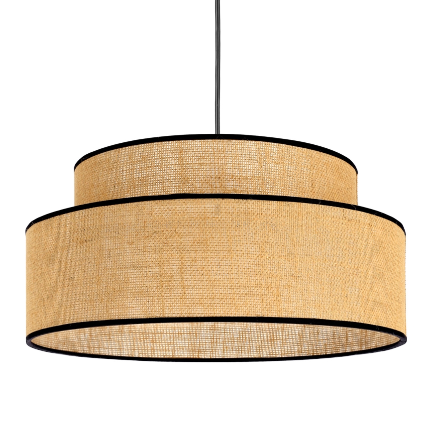 Lámpara colgante BOHO 1xE27/60W/230V diá. 40 cm beige