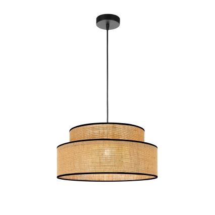Lámpara colgante BOHO 1xE27/60W/230V diá. 40 cm beige