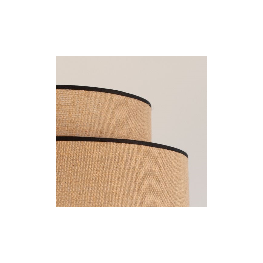 Lámpara colgante BOHO 1xE27/60W/230V diá. 40 cm beige