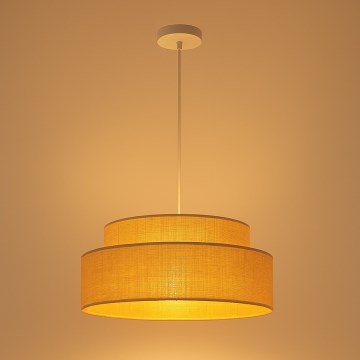 Lámpara colgante BOHO 1xE27/60W/230V diá. 40 cm beige