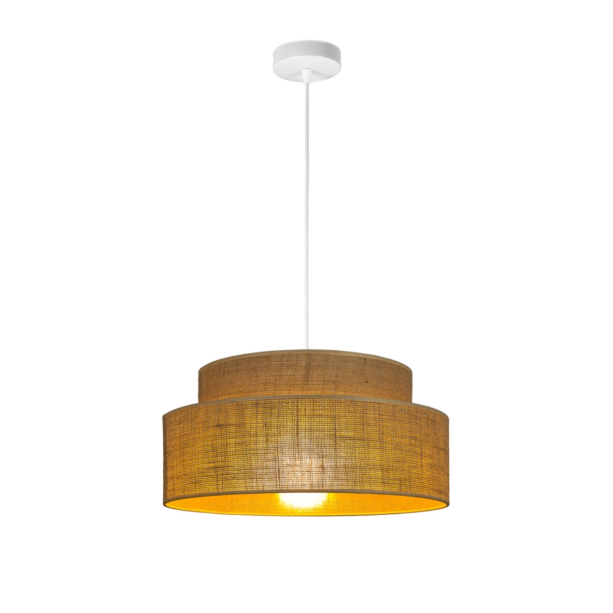 Lámpara colgante BOHO 1xE27/60W/230V diá. 40 cm beige