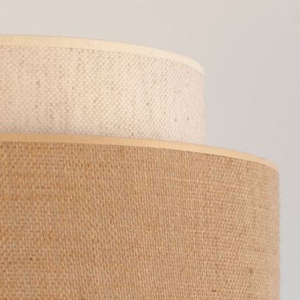 Lámpara colgante BOHO 1xE27/60W/230V diá. 40 cm color crema/beige
