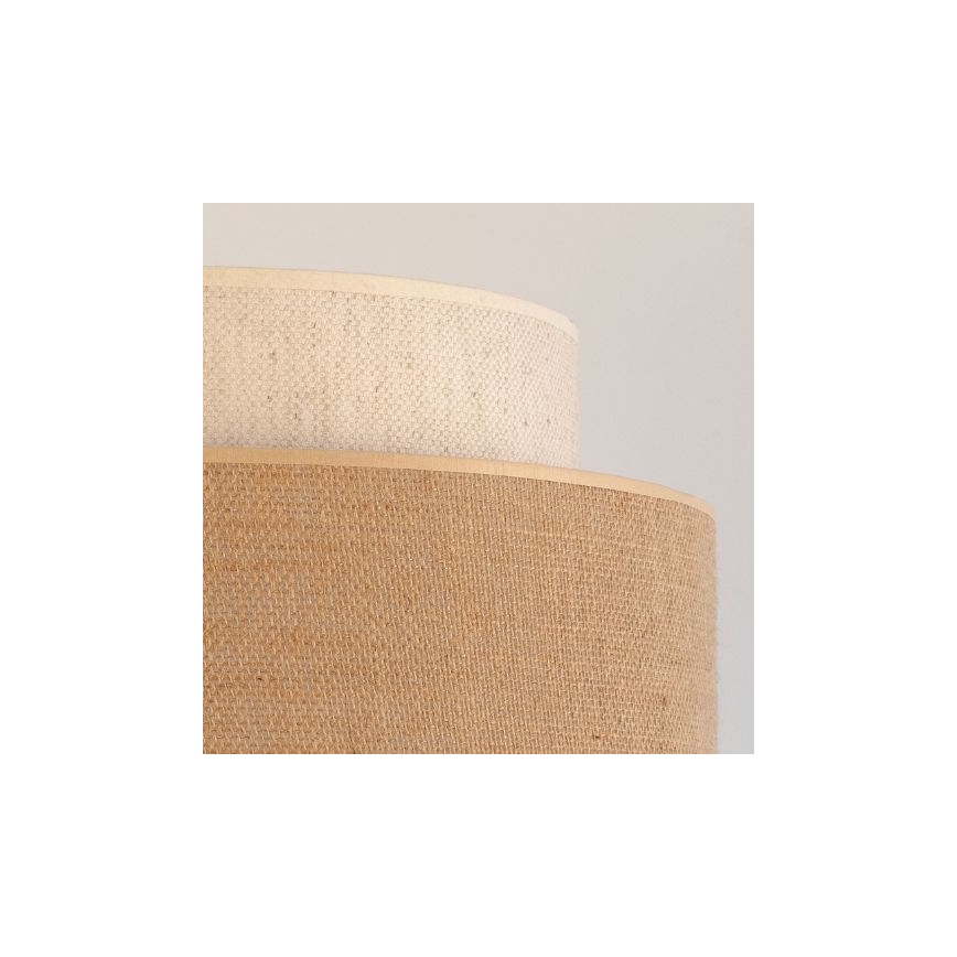 Lámpara colgante BOHO 1xE27/60W/230V diá. 40 cm color crema/beige
