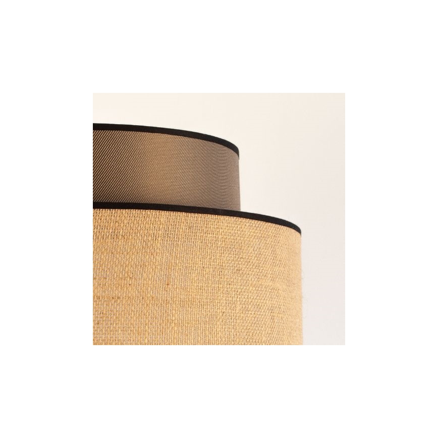 Lámpara colgante BOHO 1xE27/60W/230V diá. 40 cm marrón/beige