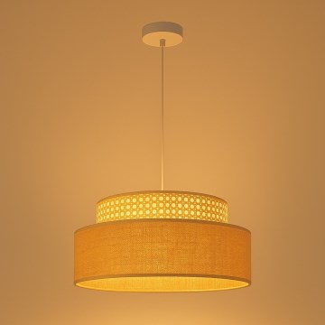 Lámpara colgante BOHO 1xE27/60W/230V diá. 40 cm ratán