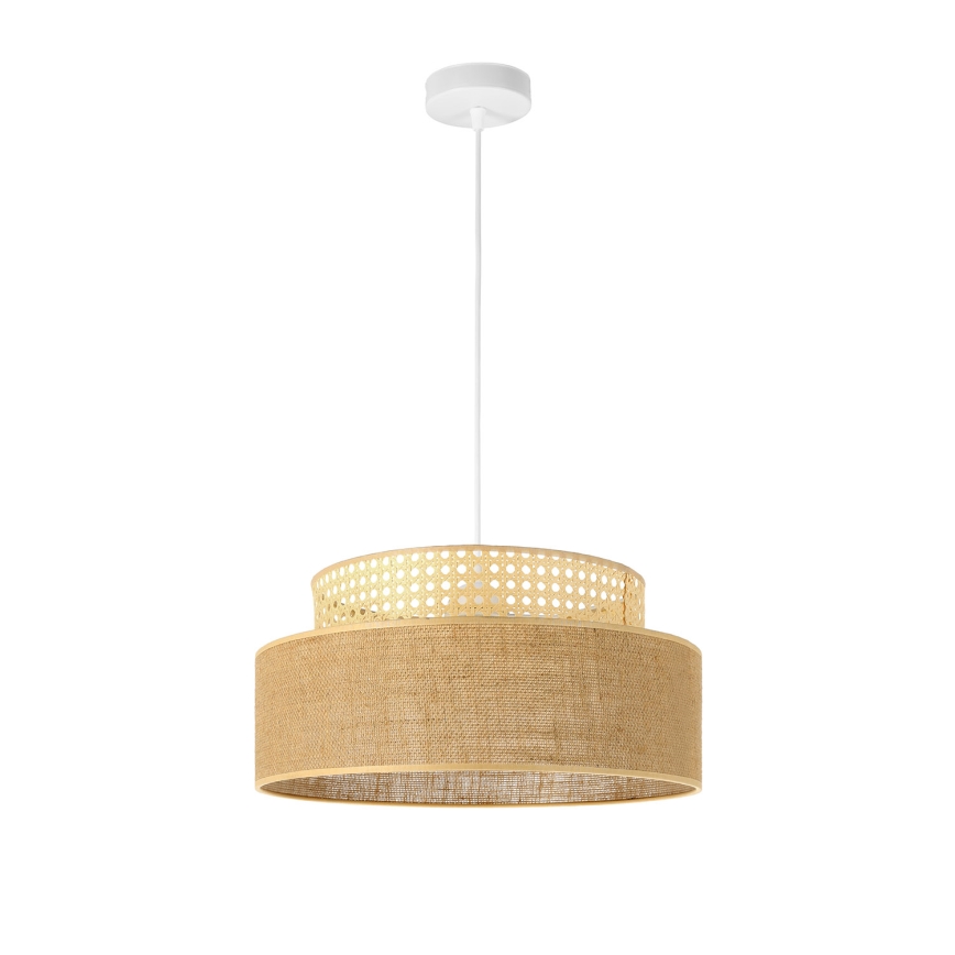 Lámpara colgante BOHO 1xE27/60W/230V diá. 40 cm ratán