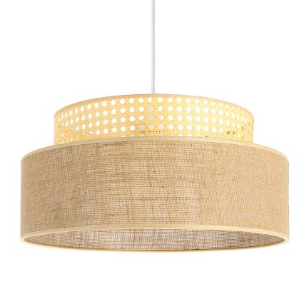 Lámpara colgante BOHO 1xE27/60W/230V diá. 40 cm ratán