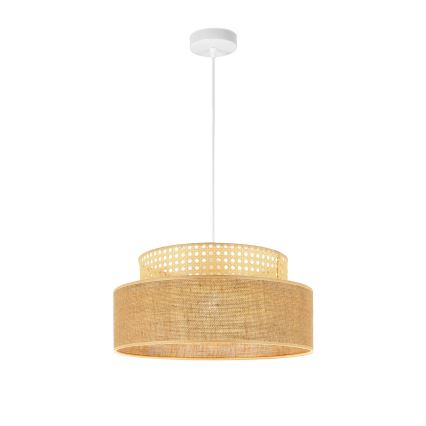 Lámpara colgante BOHO 1xE27/60W/230V diá. 40 cm ratán