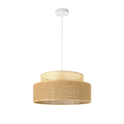 Lámpara colgante BOHO 1xE27/60W/230V ratán
