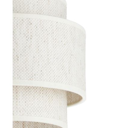 Lámpara colgante BOHO con cable 2xE27/60W/230V blanca