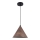Lámpara colgante BOSCO 1xE27/15W/230V marrón