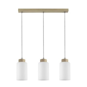 Lámpara colgante BOSCO con cable 3xE27/60W/230V roble