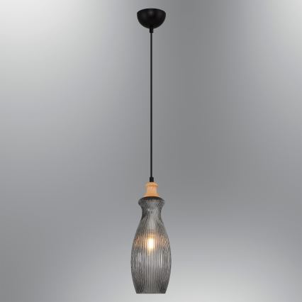 Lámpara colgante BOTTLE 1xE14/4W/230V ahumada