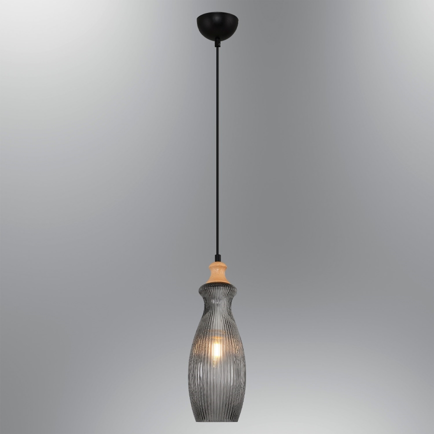 Lámpara colgante BOTTLE 1xE14/4W/230V ahumada