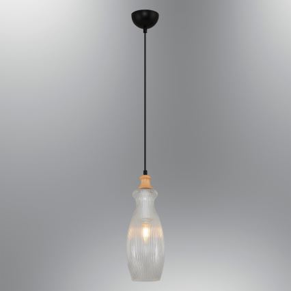 Lámpara colgante BOTTLE 1xE14/4W/230V clara