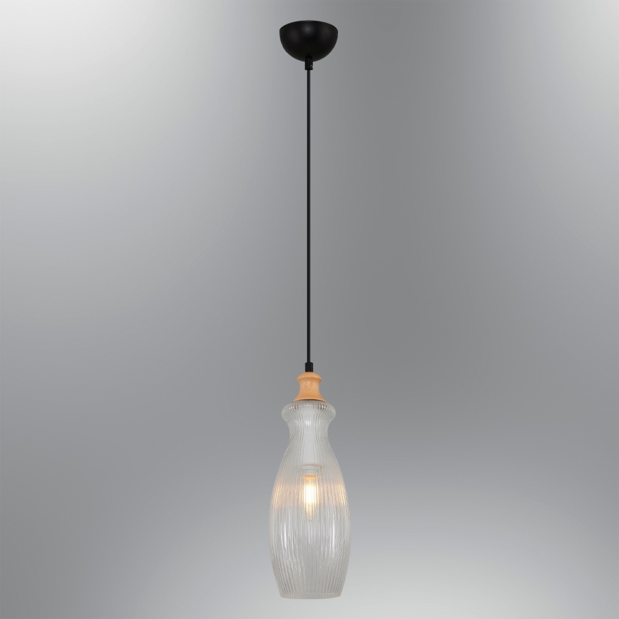 Lámpara colgante BOTTLE 1xE14/4W/230V clara