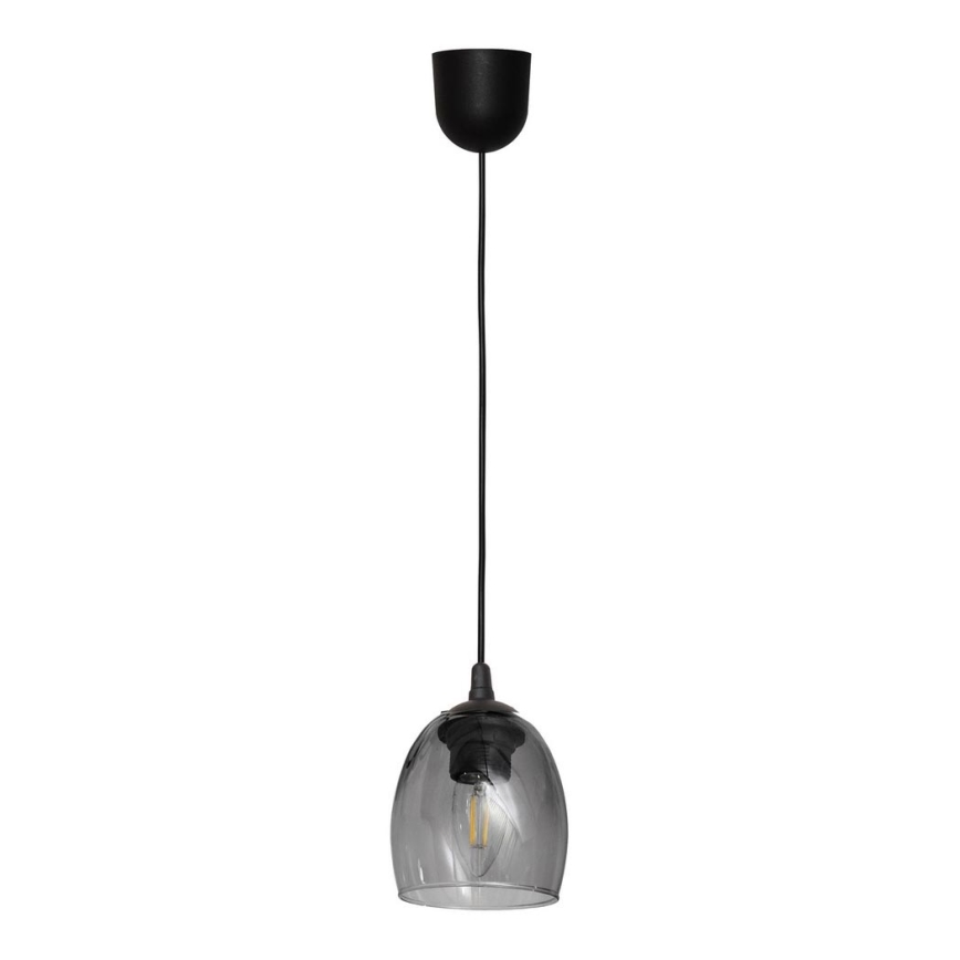 Lámpara colgante BRILLANT 1xE27/15W/230V gris