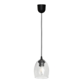 Lámpara colgante BRILLANT 1xE27/15W/230V transparente