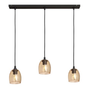 Lámpara colgante BRILLANT 3xE27/15W/230V beige