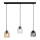 Lámpara colgante BRILLANT 3xE27/15W/230V beige/transparente/gris