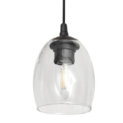 Lámpara colgante BRILLANT 3xE27/15W/230V transparente