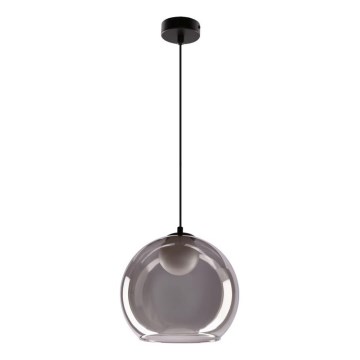 Lámpara colgante BRIN 1xG9/15W/230V negro ahumado