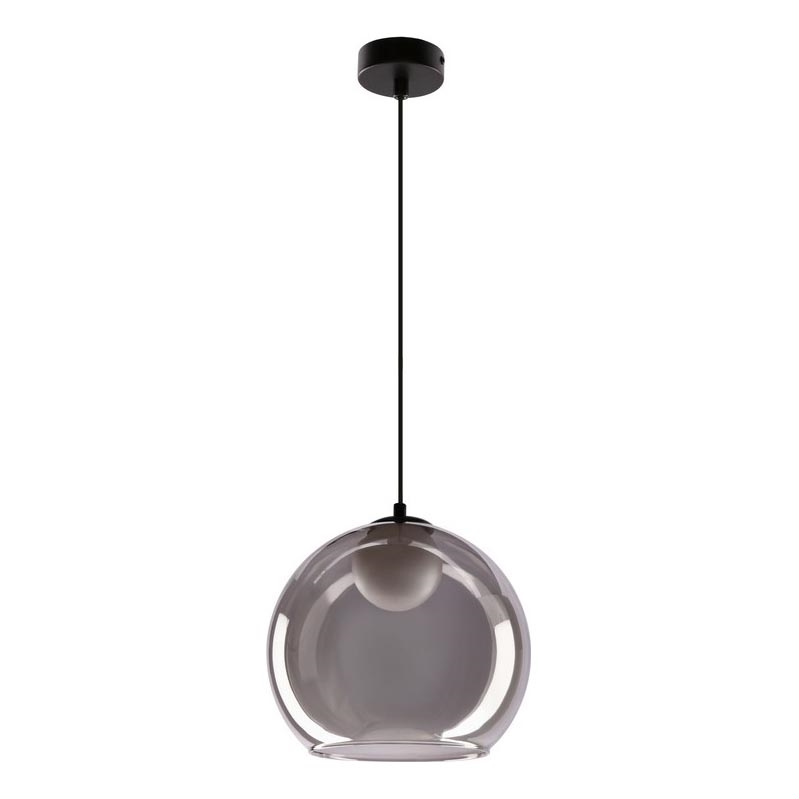 Lámpara colgante BRIN 1xG9/15W/230V negro ahumado