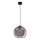 Lámpara colgante BRIN 1xG9/15W/230V negro ahumado