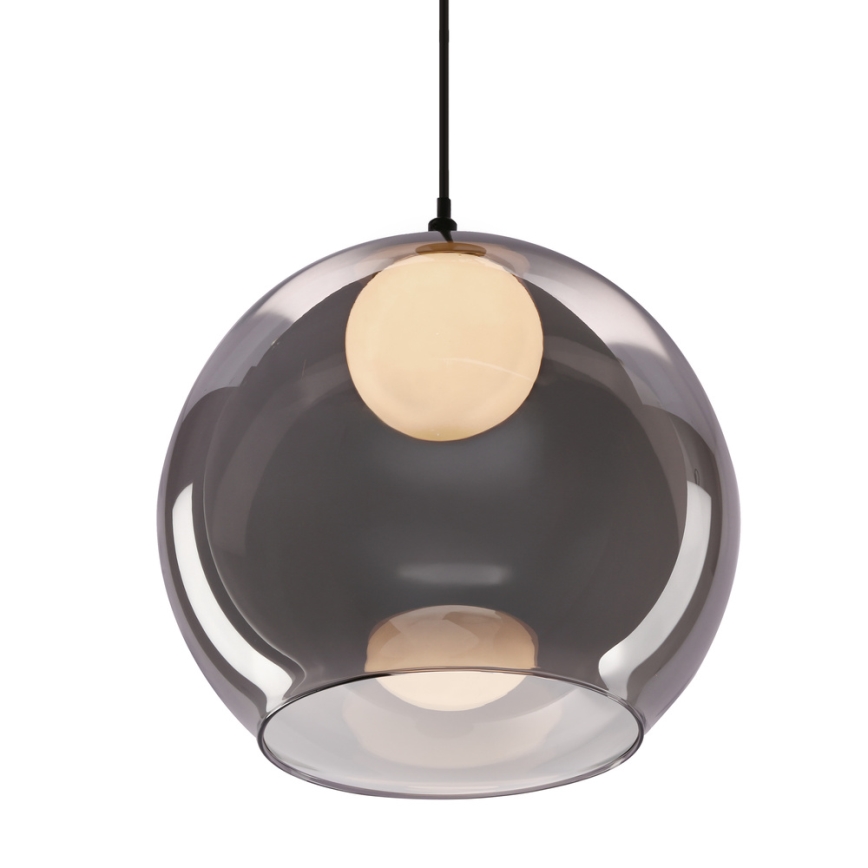 Lámpara colgante BRIN 1xG9/15W/230V negro ahumado