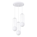 Lámpara colgante BRINA 3xG9/8W/230V blanco