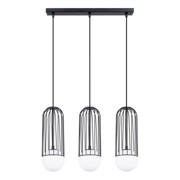Lámpara colgante BRINA 3xG9/8W/230V negro