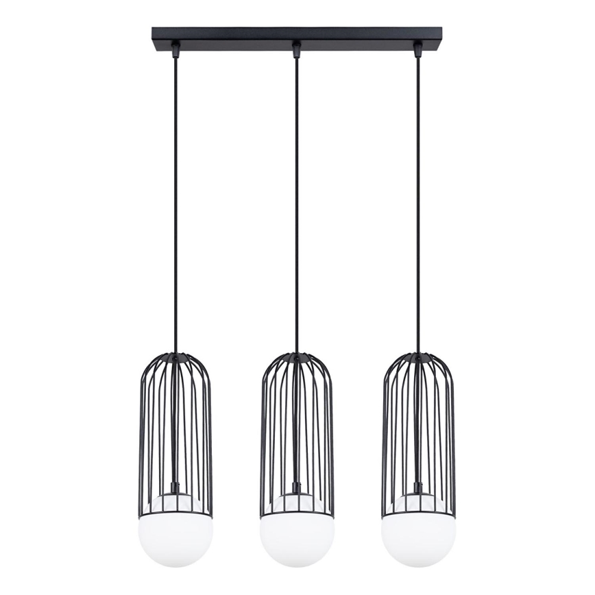 Lámpara colgante BRINA 3xG9/8W/230V negro