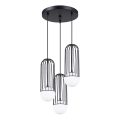 Lámpara colgante BRINA 3xG9/8W/230V negro