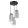 Lámpara colgante BRINA 3xG9/8W/230V negro