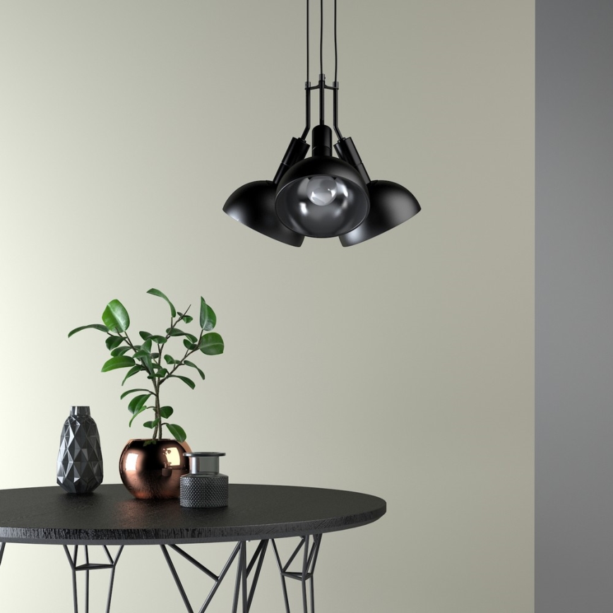 Lámpara colgante BUFFI 3xE27/60W/230V