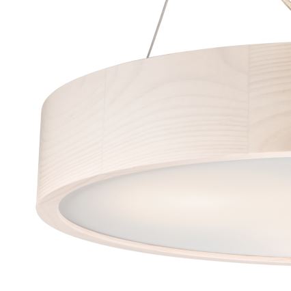 Lámpara colgante con cable 3xE27/60W/230V ? 47 cm pino