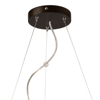 Lámpara colgante con cable 3xE27/60W/230V ? 47 cm pino