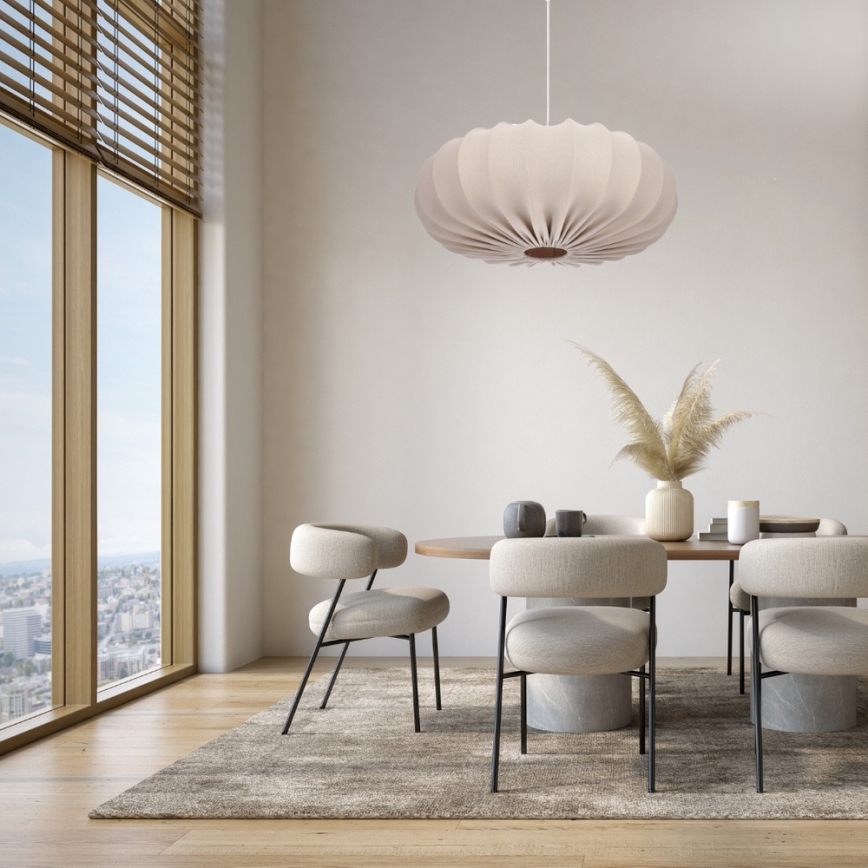 Lámpara colgante CAFEE 1xE27/40W/230V diámetro 66 cm beige