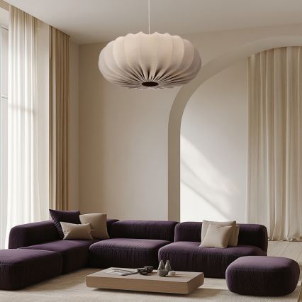 Lámpara colgante CAFEE 1xE27/40W/230V diámetro 66 cm beige