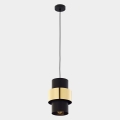 Lámpara colgante CALISTO 1xE27/15W/230V dorado/negro