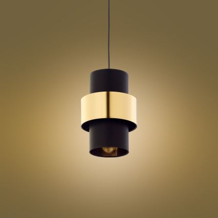 Lámpara colgante CALISTO 1xE27/15W/230V dorado/negro